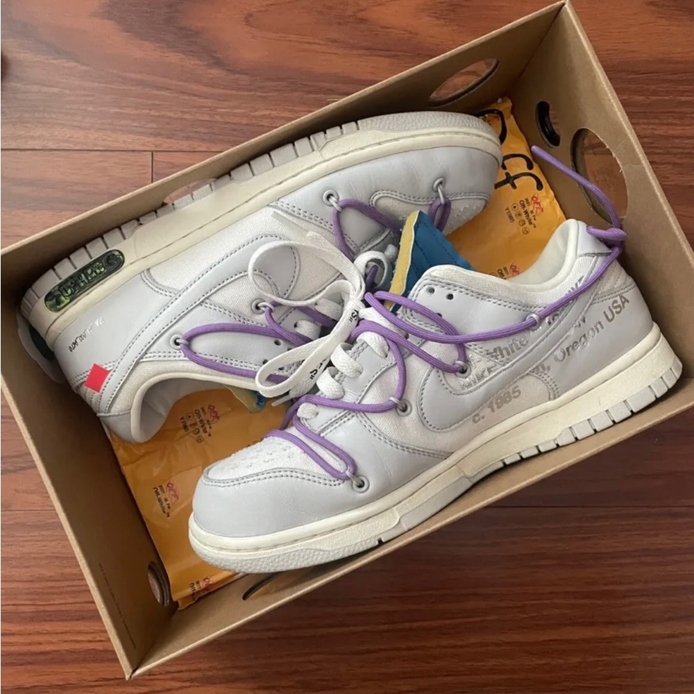 Size 8 of Nike Dunk Low x Off-White Lot 47 of 50 2021